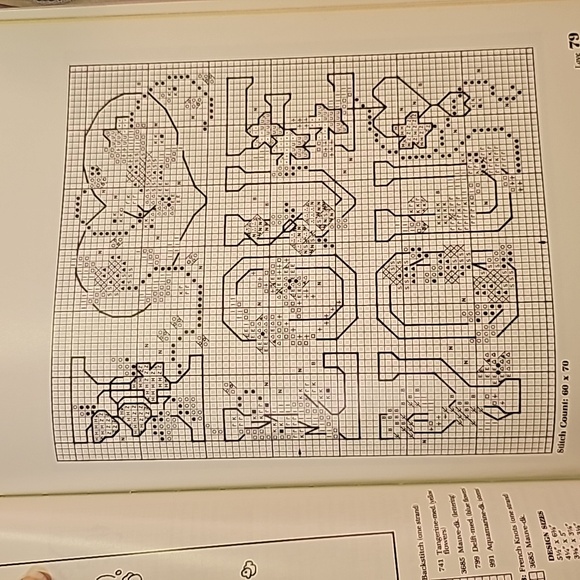 Vintage 1988 "Greetings In Cross-Stitch" Pattern Book - Picture 6 of 7